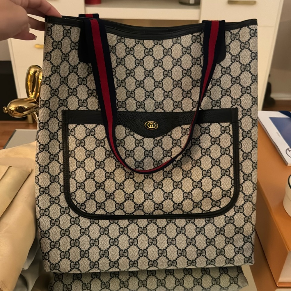 Vintage Gucci tote in coated PVC